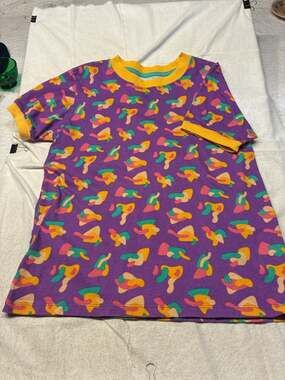 Mokuyobi XXS Abstract Print Ringer T-Shirt
